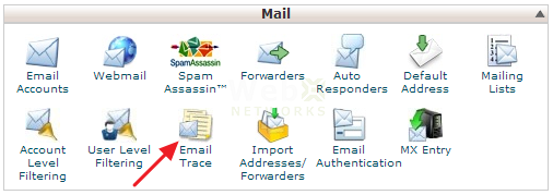 گذینه Email-Trace در سی پنل