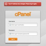 your ip address has changed. please log in again